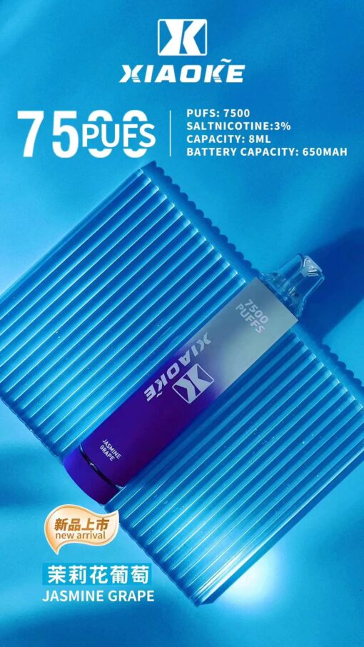 XIAOKE 7500 PUFFS 梟客棄式抛電子烟 一次性霧化桿 炫酷跑馬燈 - 图片 15