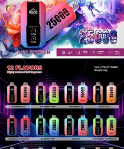 Bang Large Screen 25000口超大容量一次性可充電電子煙/歐美爆款